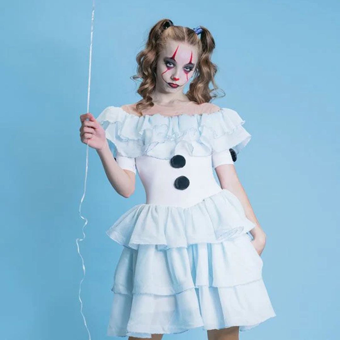 Maquillaje de 'IT' terrorífico para niños Halloween