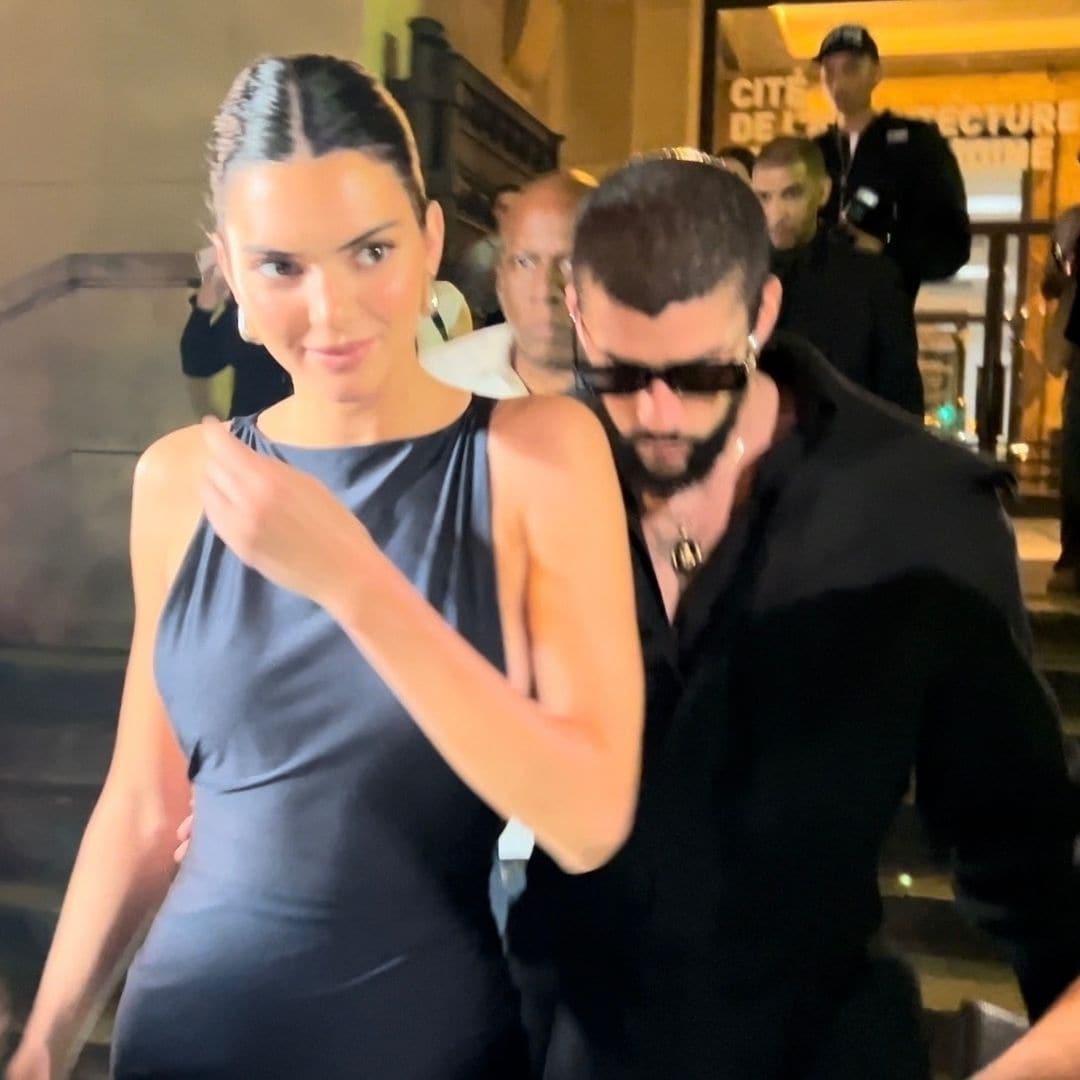 Kendall Jenner y Bad Bunny cazados juntos en una fiesta en París combinando sus looks