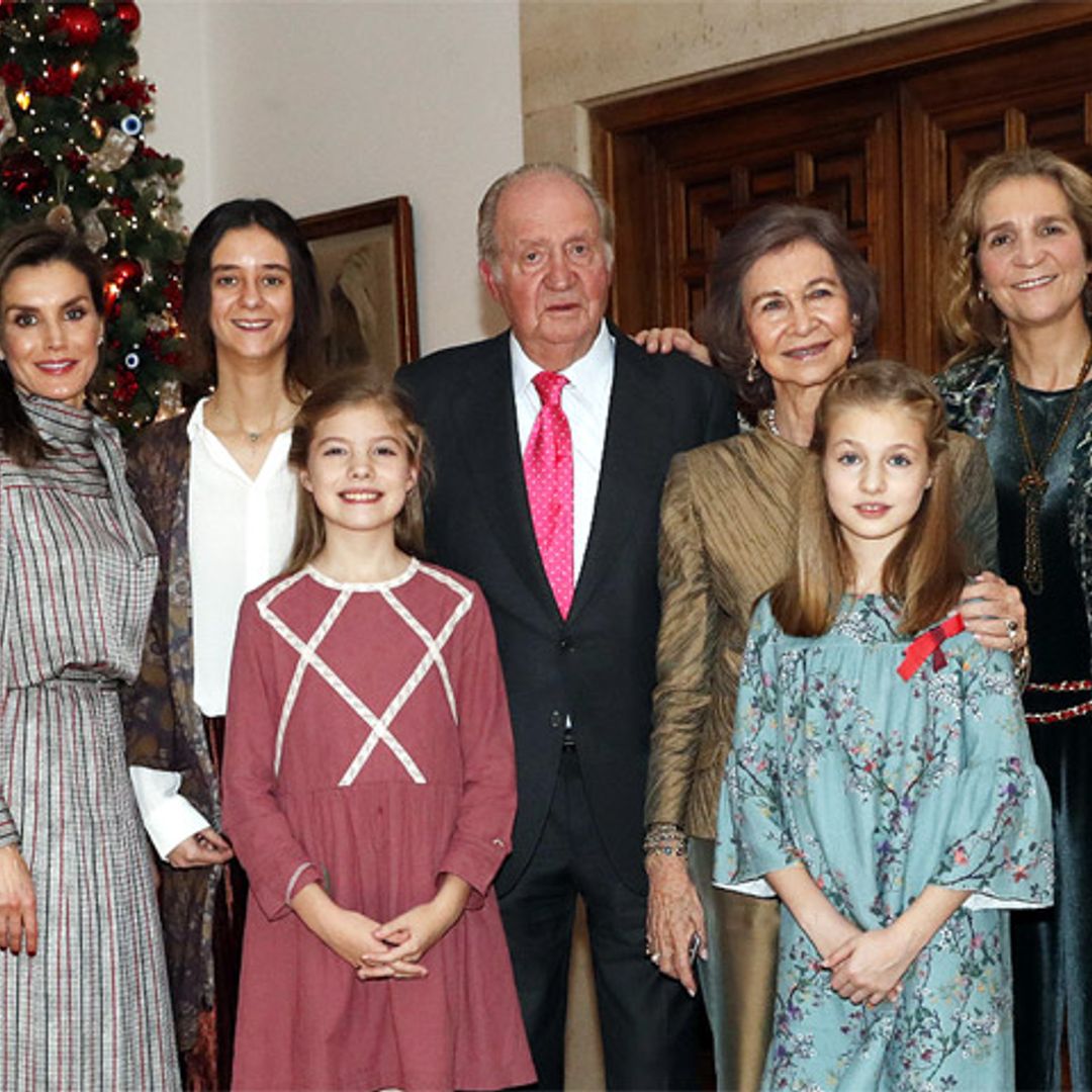 La fotografía familiar que ilustra el 80 cumpleaños del rey Juan Carlos