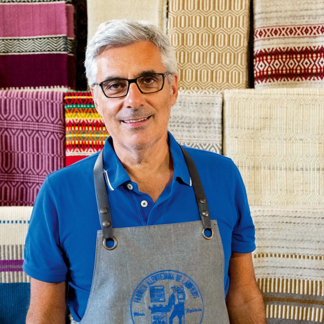 Luis Peixe, uno de los socios de la Fábrica Alentejana de Lanificios, Monsaraz, Alentejo, Portugal.