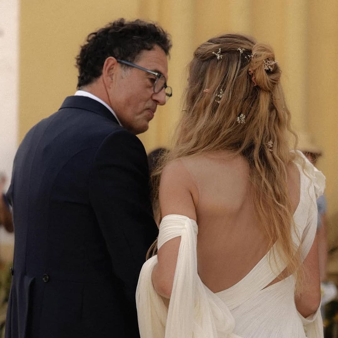 El padre de Belén Écija tras la boda de su hija: 'Es una fortuna estar vivo por poder acompañarte'