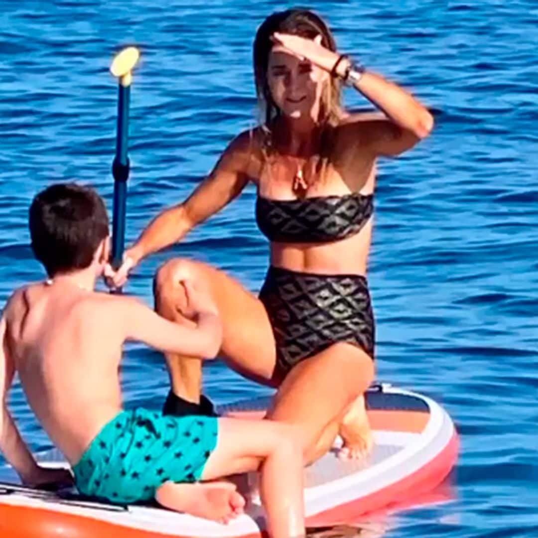 Amelia Bono presume del talento de sus hijos: baile, 'paddle surf' y hasta golf