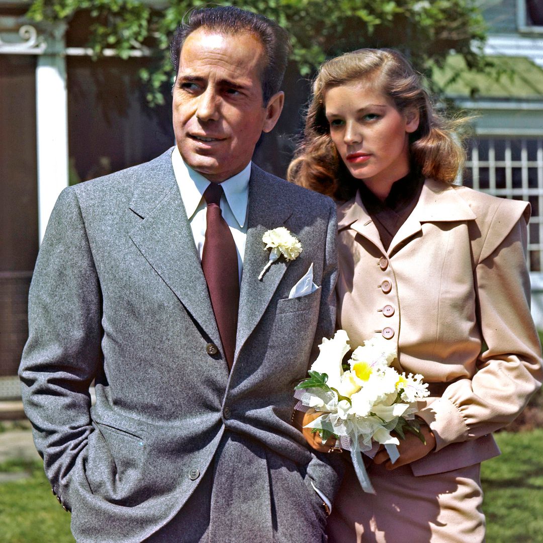 Un novia en traje, un martini antes del 'sí, quiero' y 25 años de diferencia de edad: la boda de Lauren Bacall y Humphrey Bogart