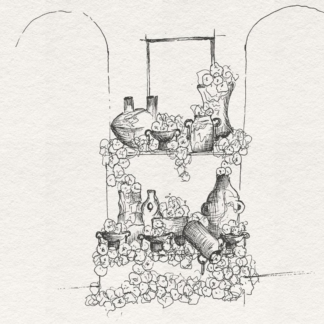 Boceto del altar de Lounge Fernando