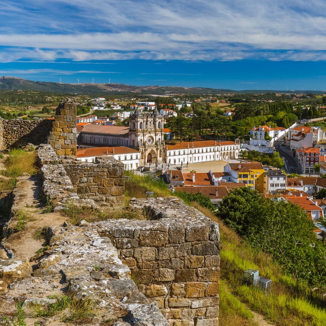 Monasterio de Alcobaça desde el castillo.