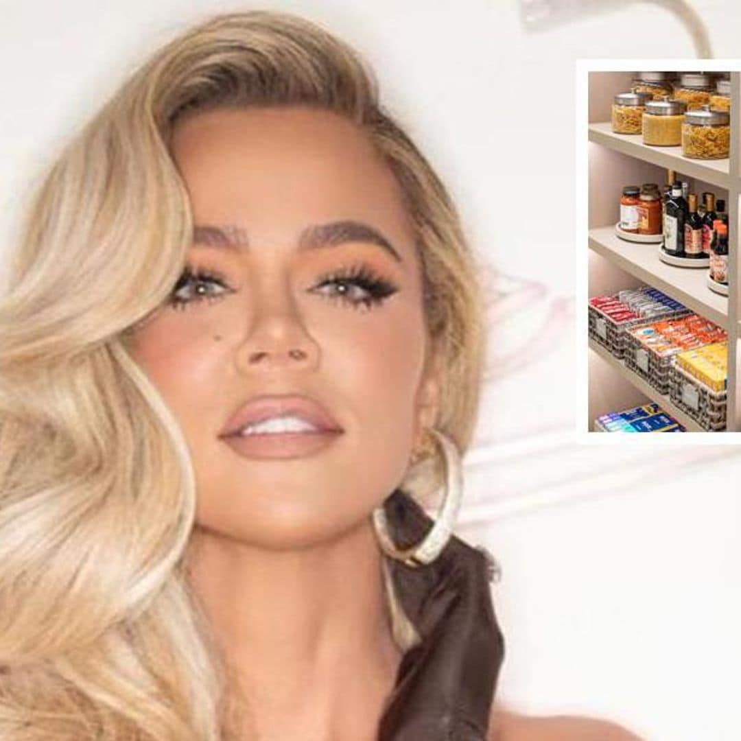 Khloé Kardashian presume su espectacular alacena, ¡todo está perfectamente organizado!