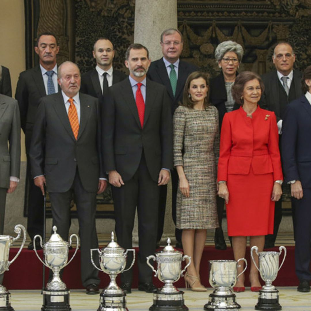 Los Reyes hacen equipo con los reyes Juan Carlos y Sofía en los Premios Nacionales del Deporte