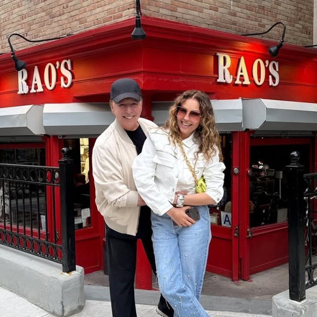 Thalía y Tommy Mottola disfrutan de una romántica cita muy a la italiana