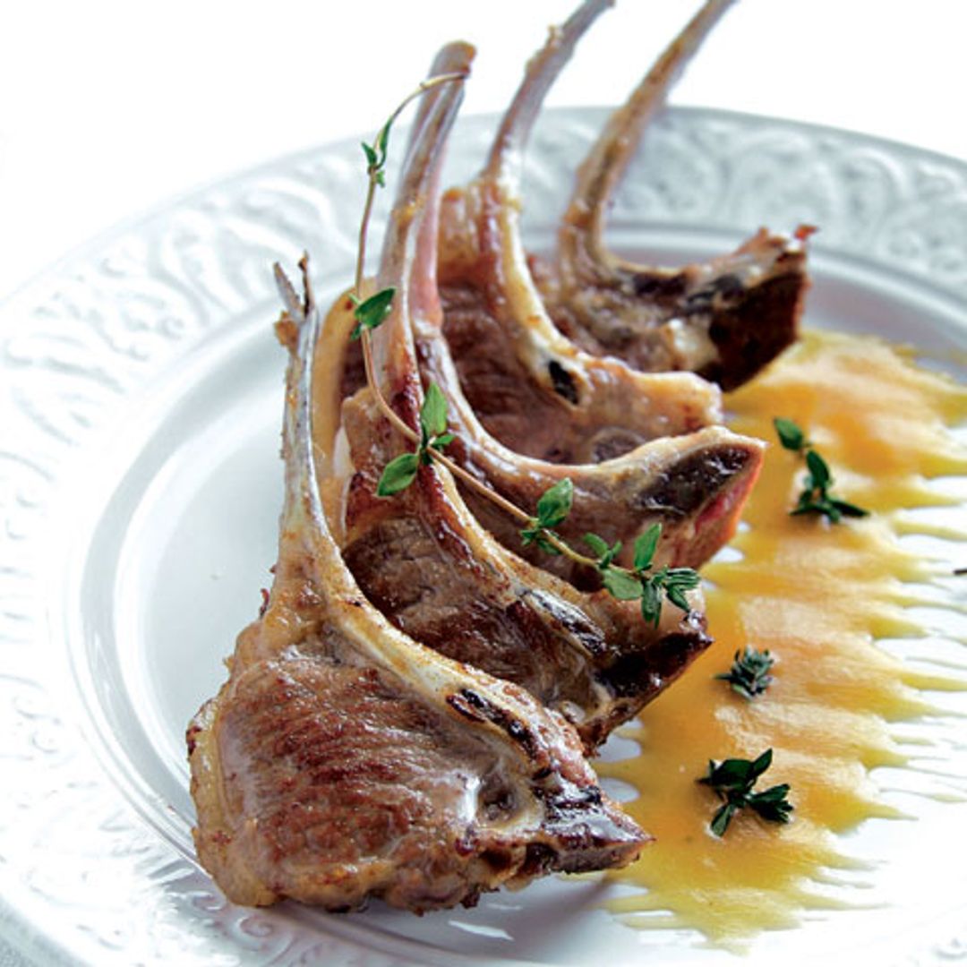 Chuletitas de cordero con salsa de naranja