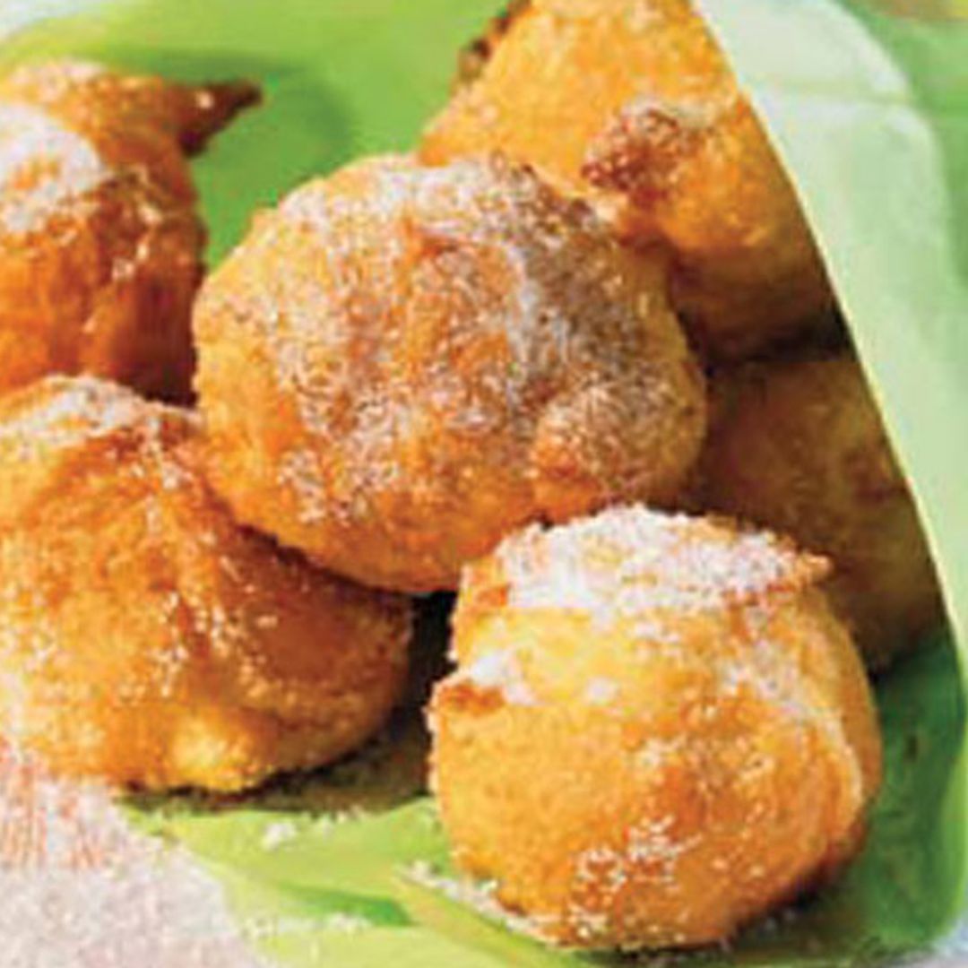 Buñuelos de mantequilla y lima-limón