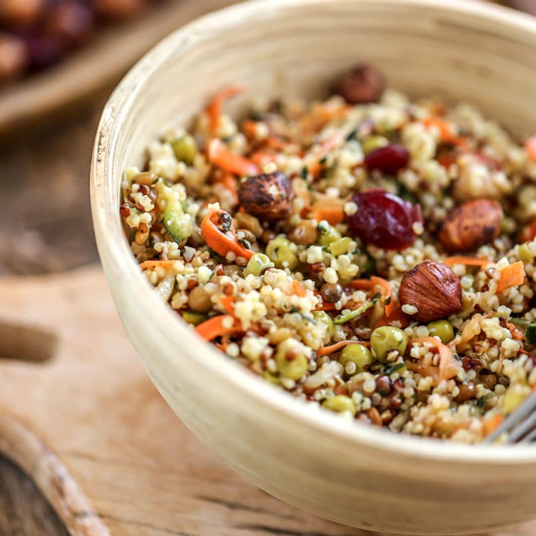 Ensalada de quinoa y avellanas