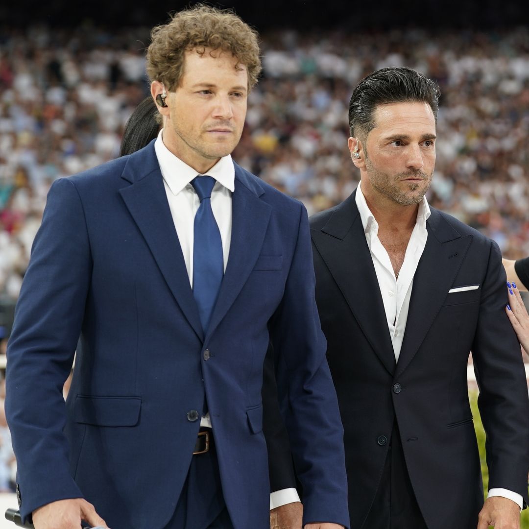 David Bustamante y Daniel Diges preparados para su actuación