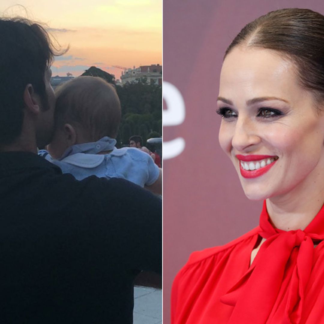 El precioso atardecer de Eva González con sus dos 'chicos' en Madrid