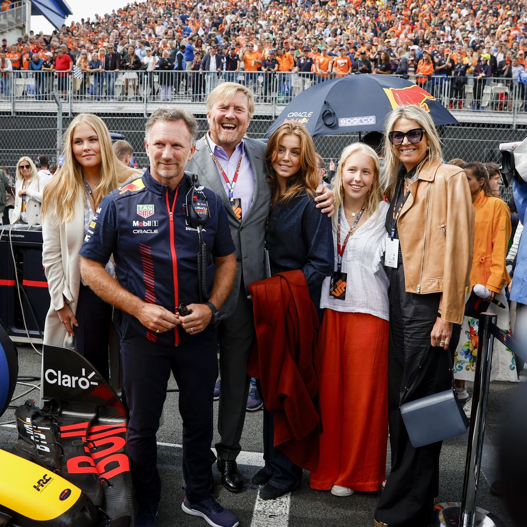 La Familia Real de Países Bajos en el Gran Premio de la Fórmula 1 de ZANDVOORT