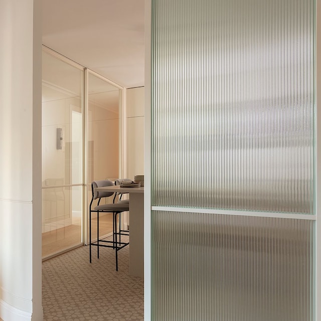 Puerta corredera de cristal