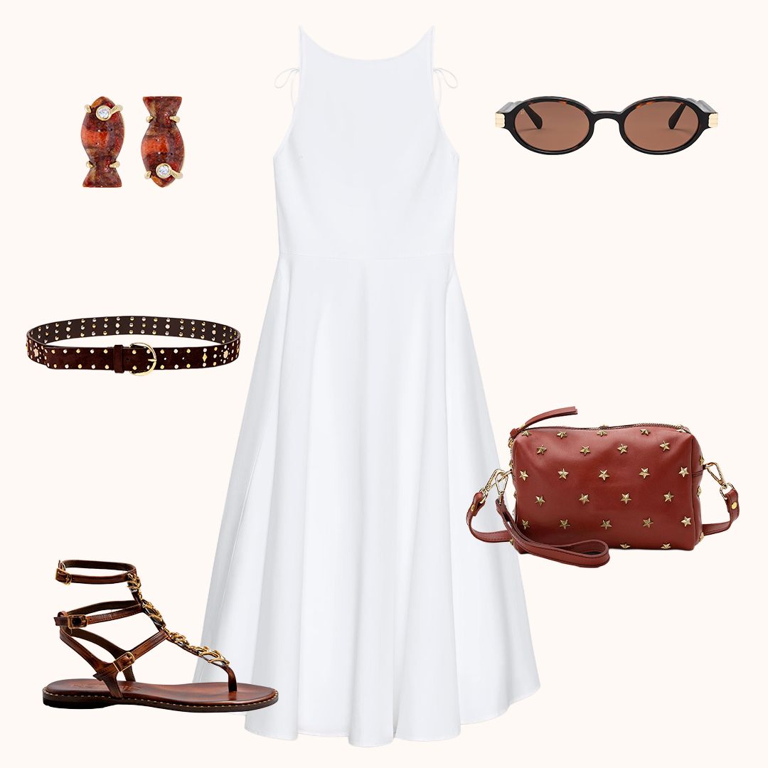 Un único vestido blanco de Zara y tres looks que te salvarán el verano