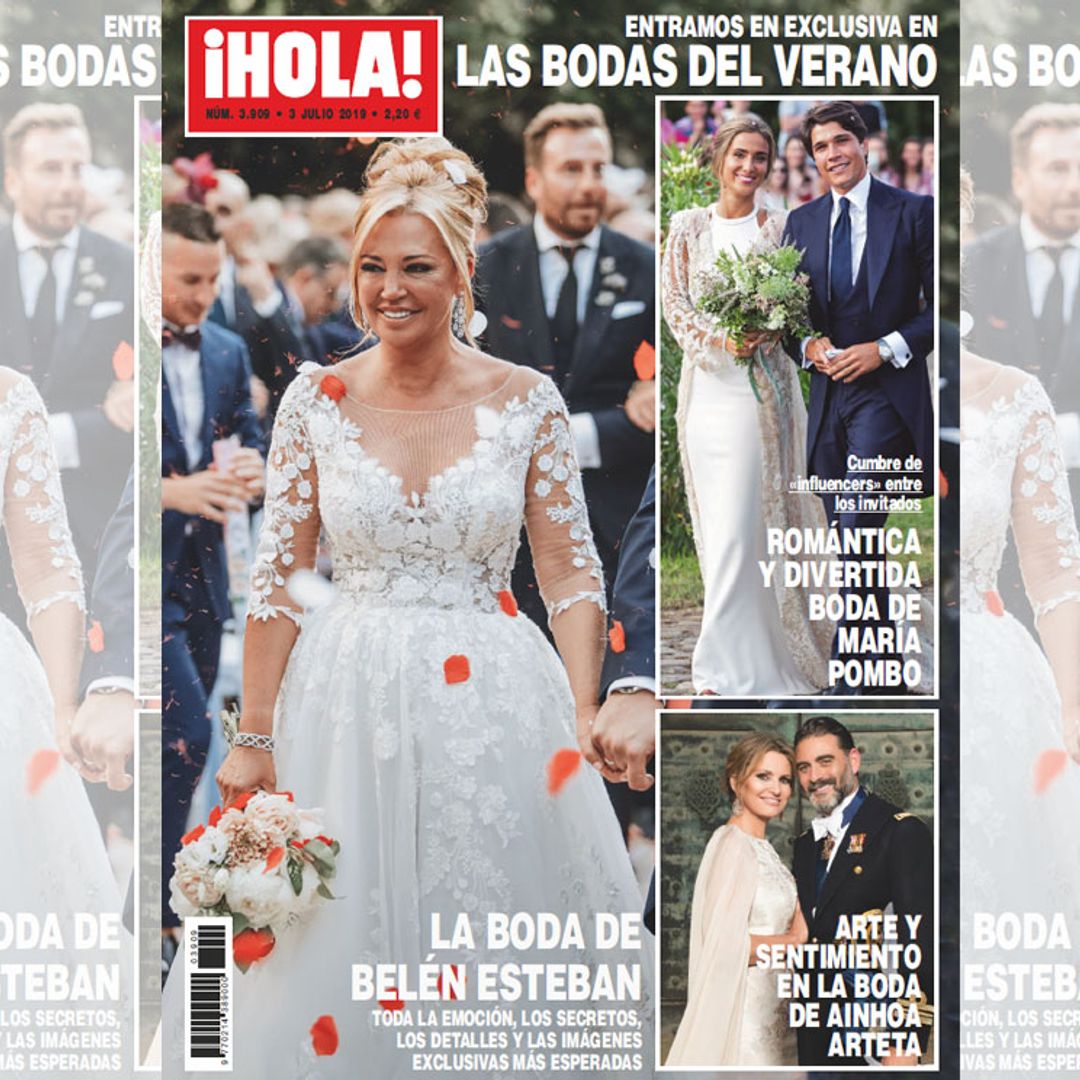 Exclusiva en ¡HOLA!: ¿cómo es el segundo vestido de novia de Belén Esteban?