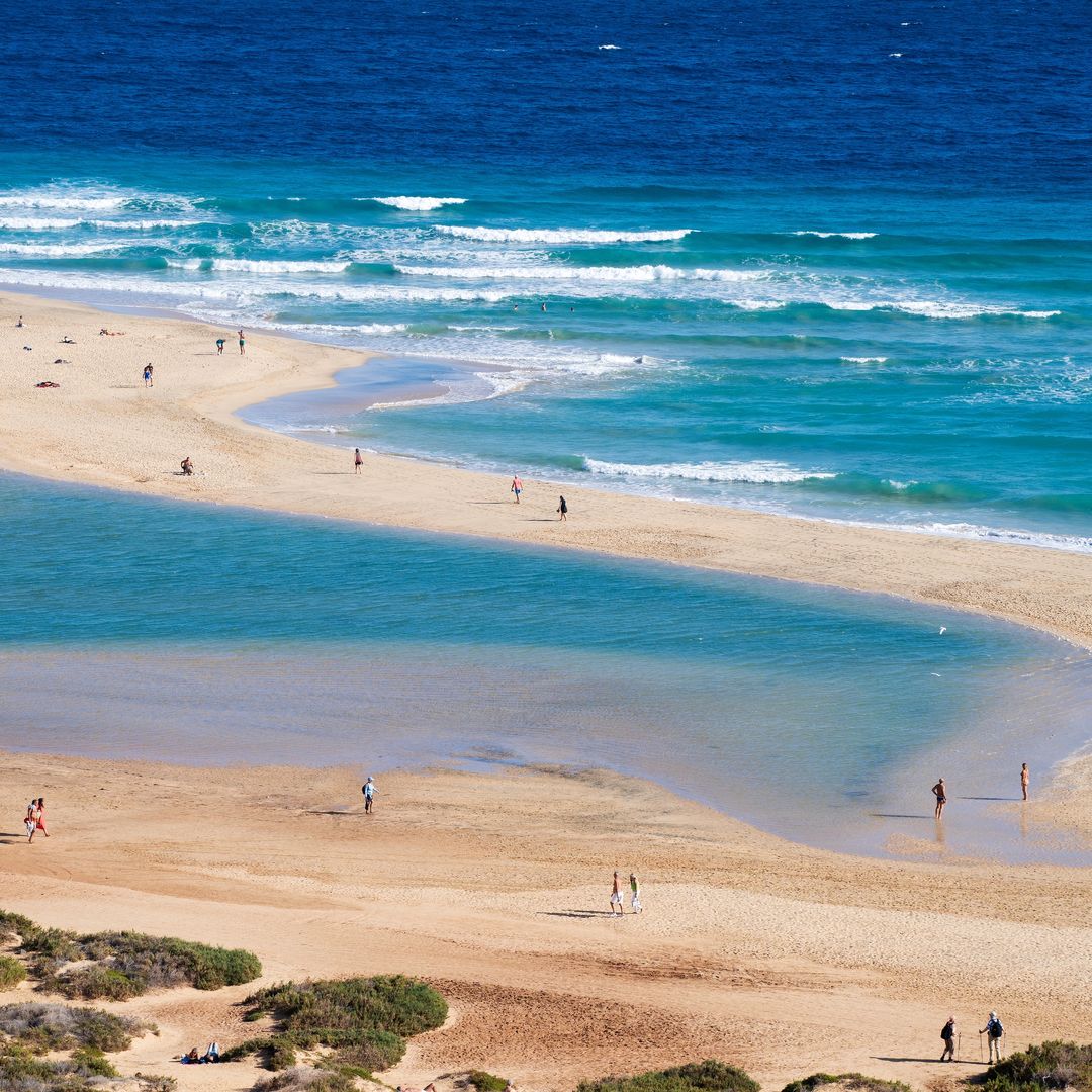 Playa de Sotavento, Parque Natural de Jandía, Fuerteventura, Canarias