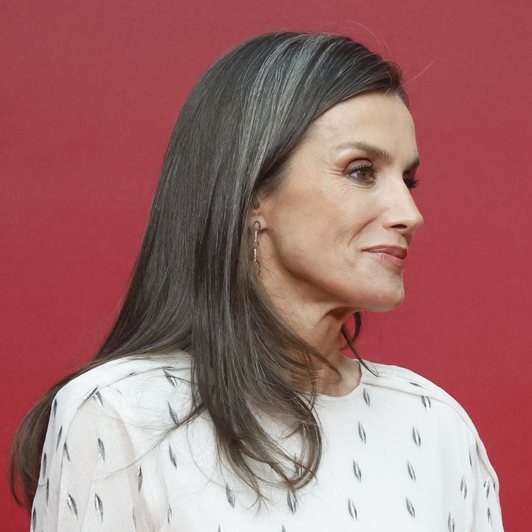 La reina Letizia con el pelo suelto