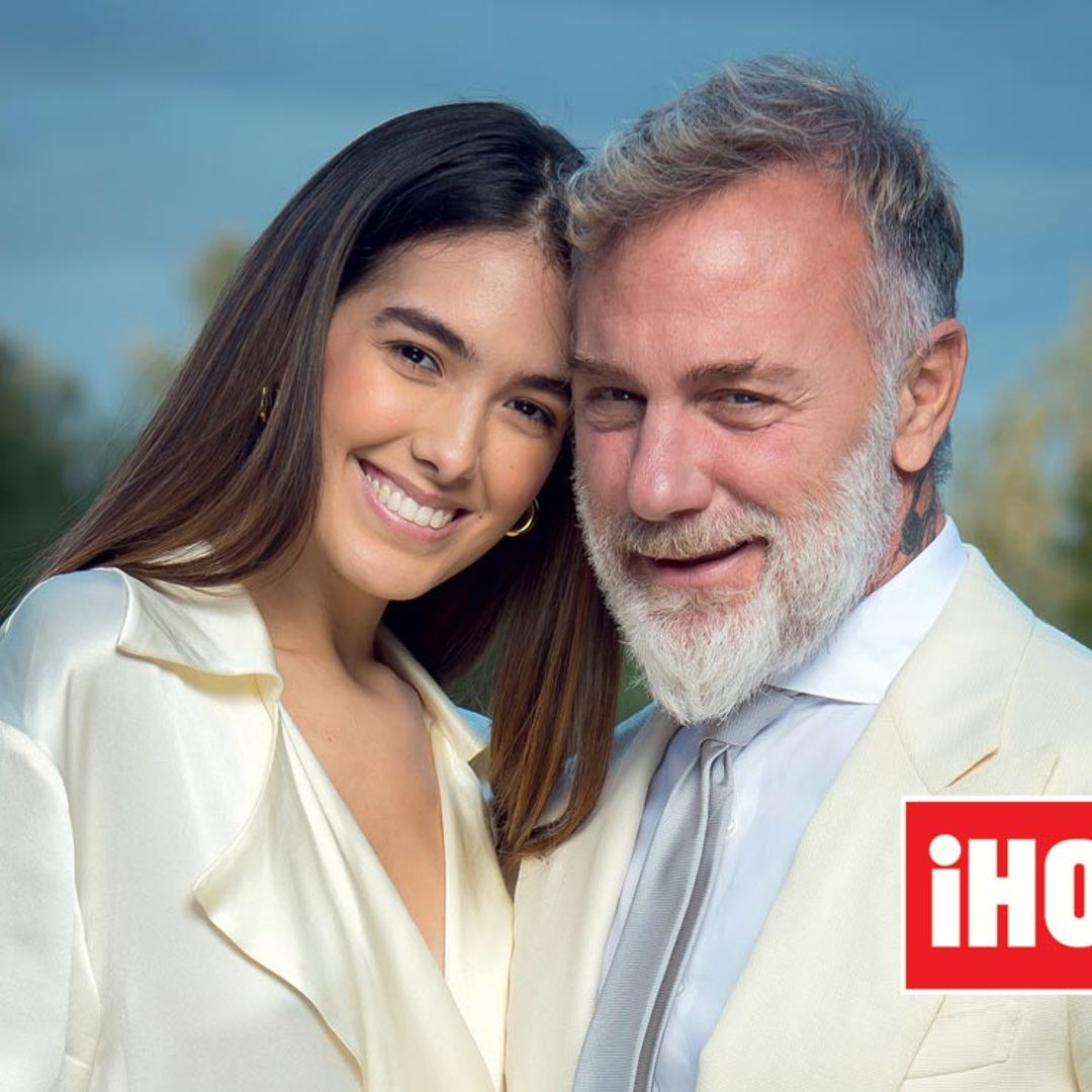 En ¡HOLA!, Gianluca Vacchi y su novia, Sharon, posan en su casa de Bolonia y nos anuncian que esperan un hijo