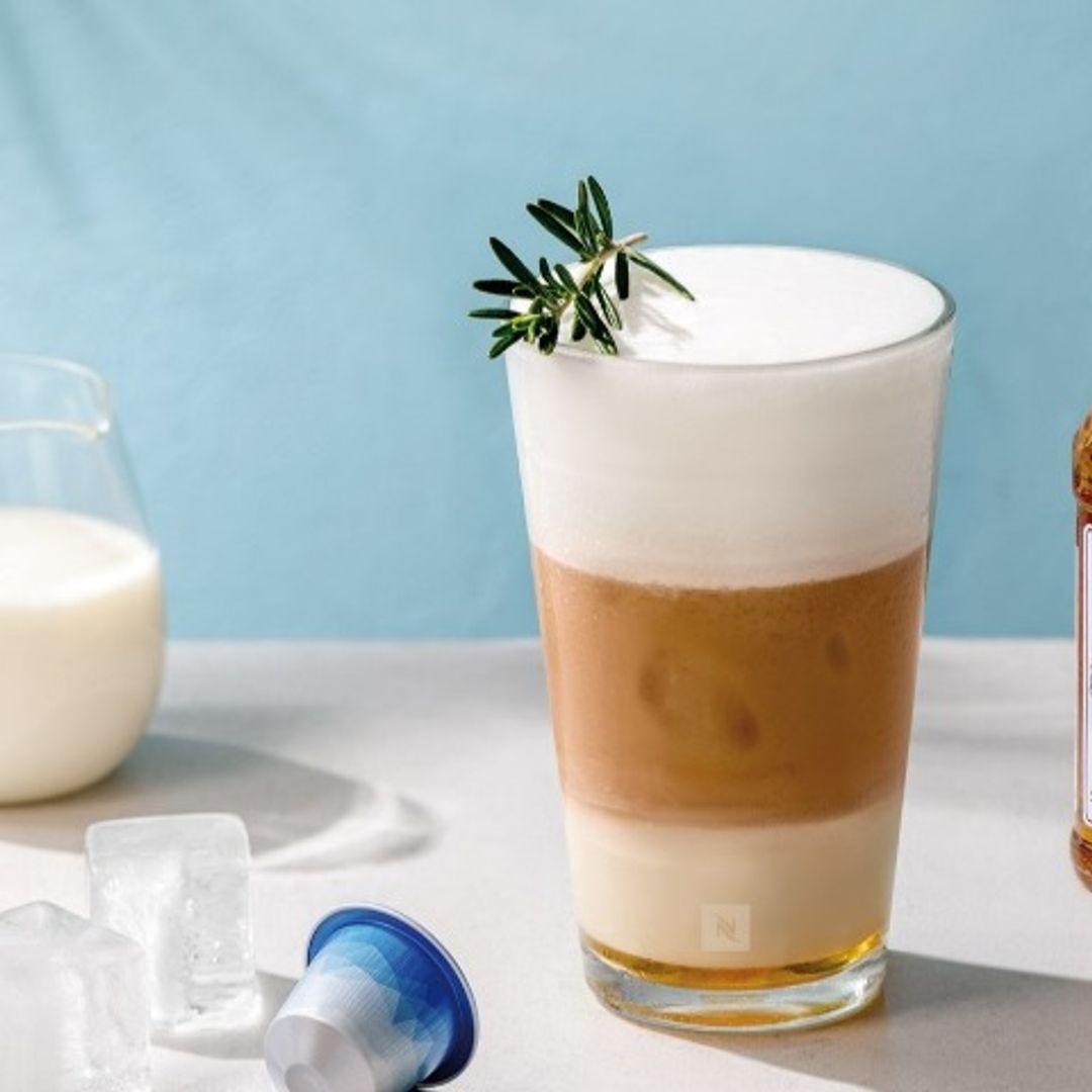 Café frío 'Iced Rosemary Latte'