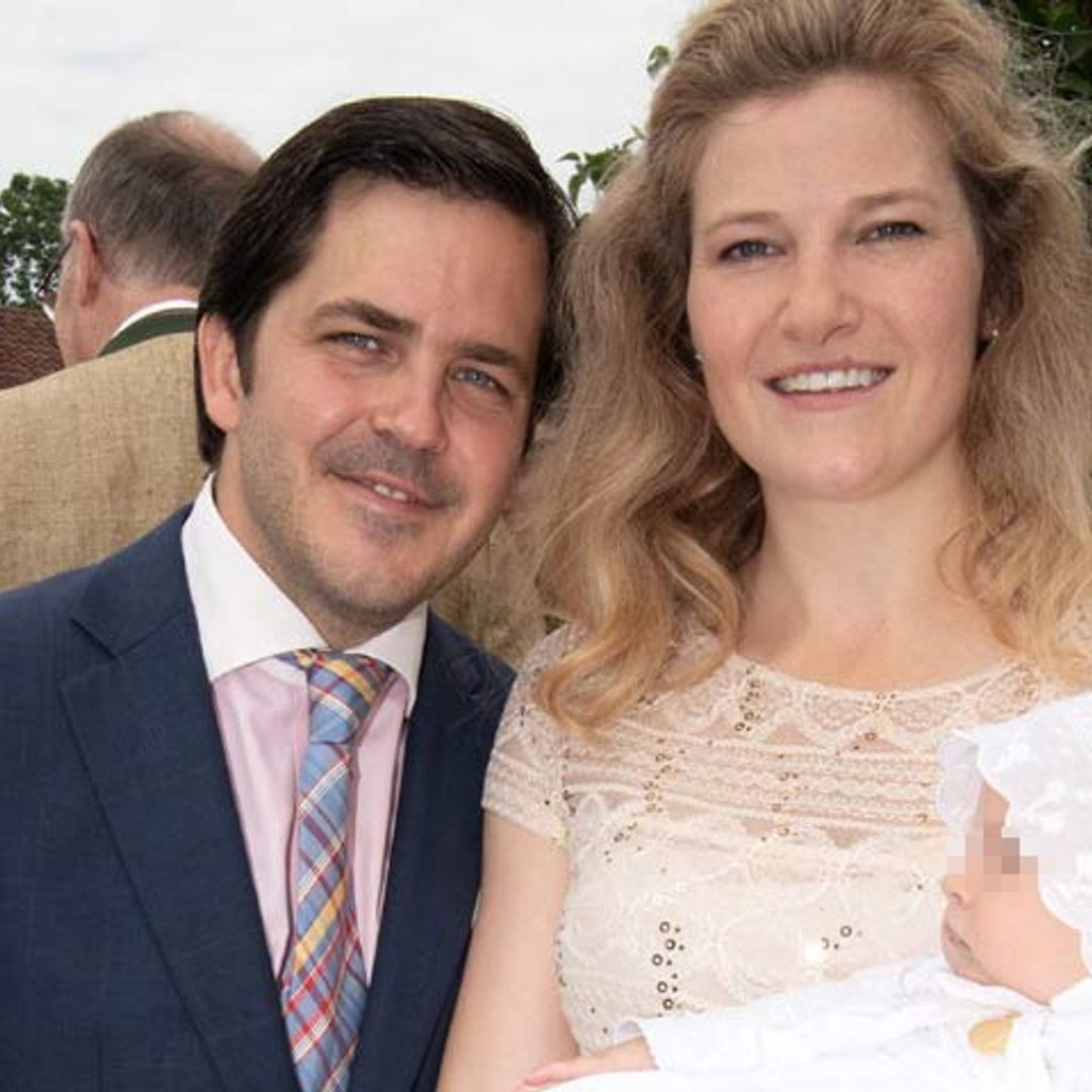 François de Orleans y Theresa von Einsiedel bautizan en Mallorca a su hija, la princesa Marie Amélie