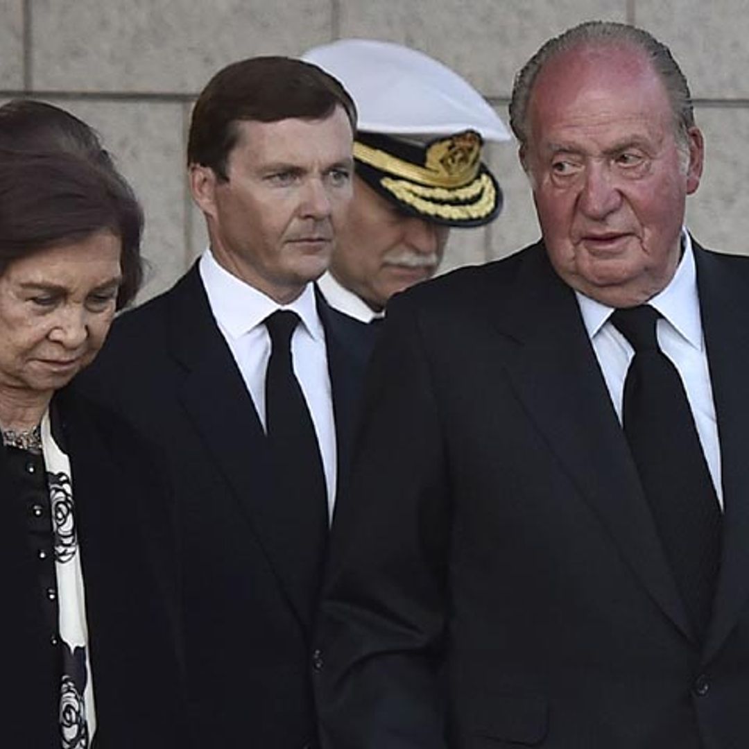 Los reyes Juan Carlos y Sofía dan su último adiós a Alicia Borbón-Parma, tía del rey Juan Carlos