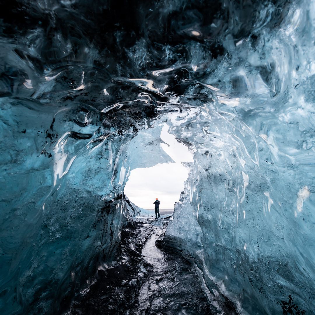 Cueva de hielo del Parque Nacional de Vatnajökull, Islandia