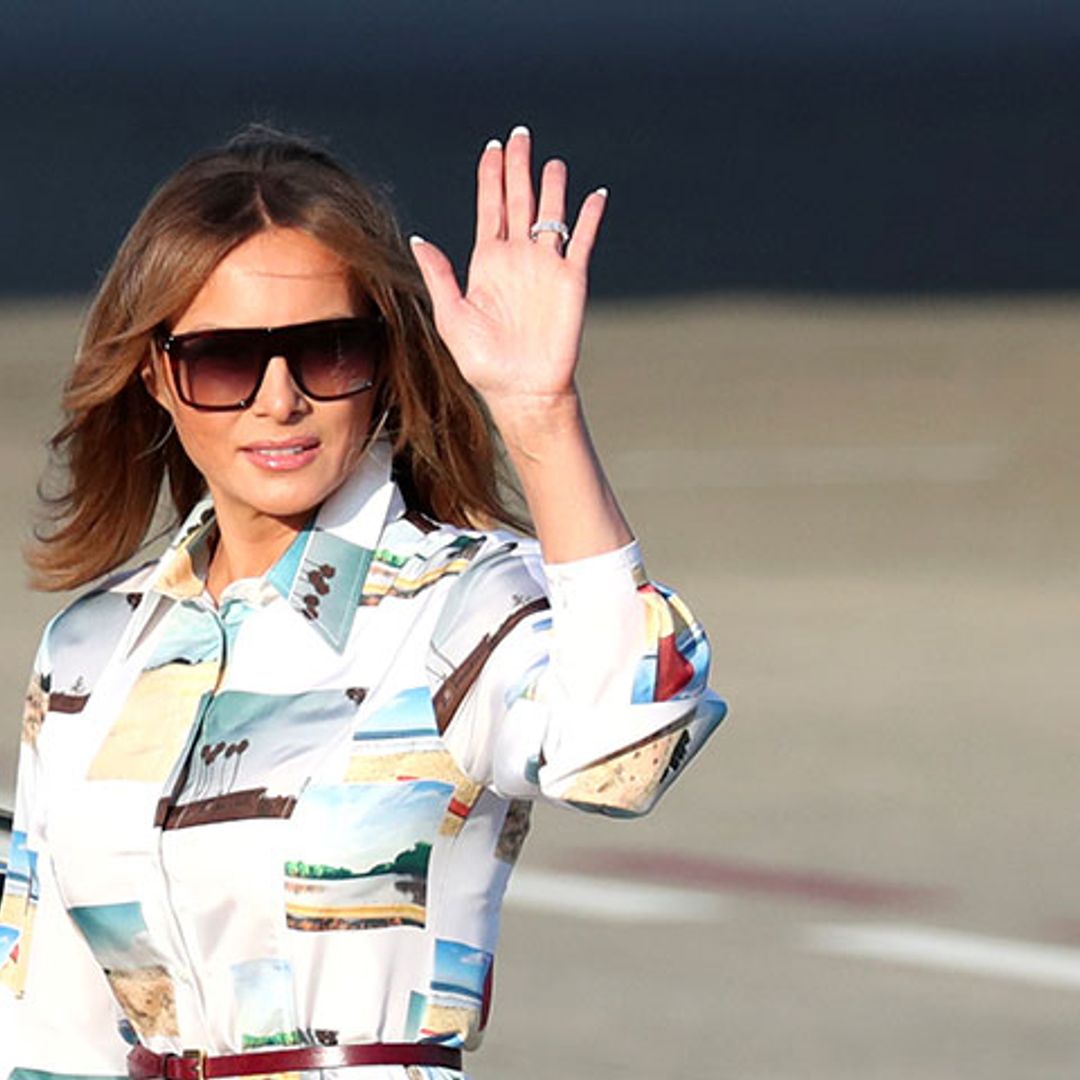 El homenaje de Melania Trump al Far West camino a Japón