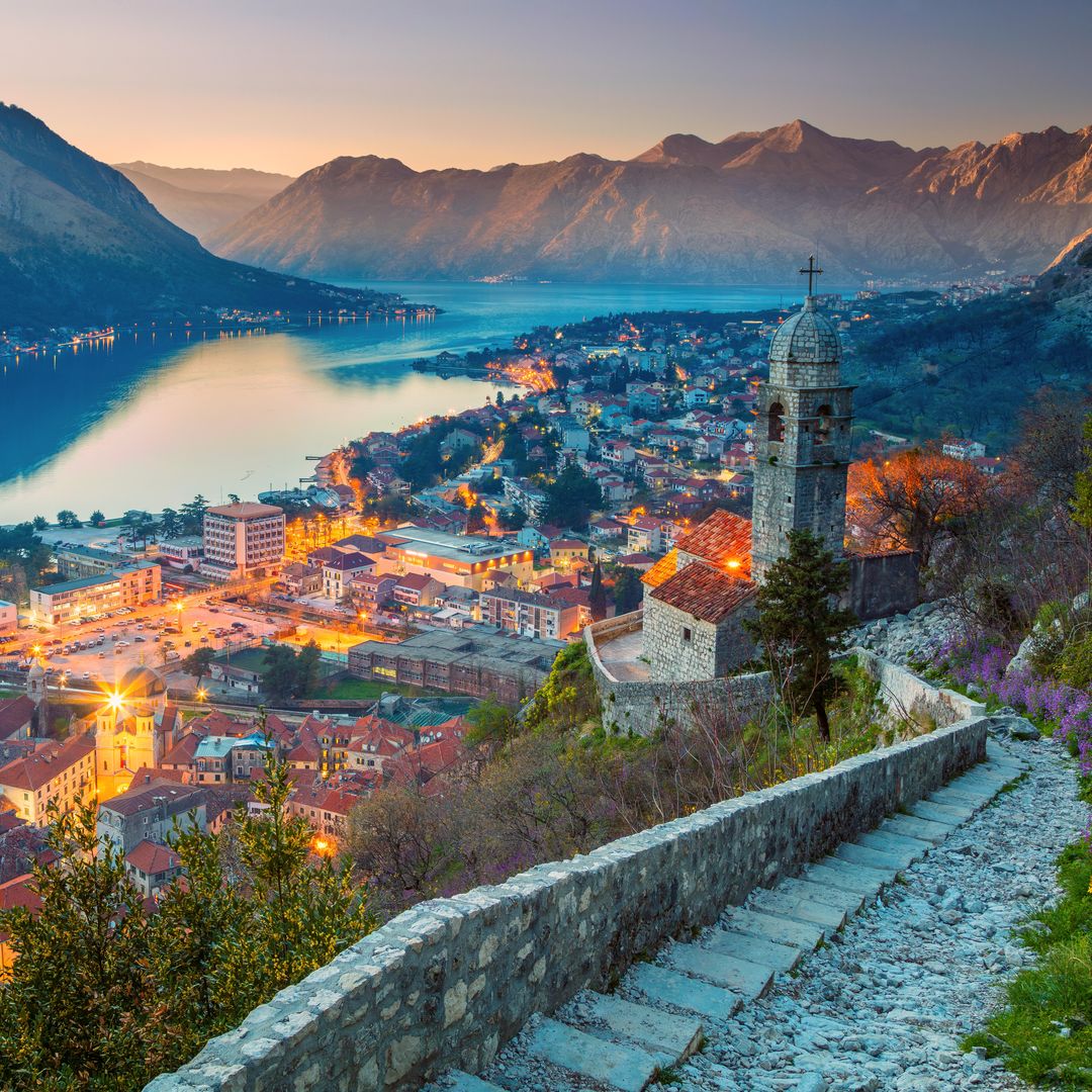 Kotor, Montenegro, al atardecer