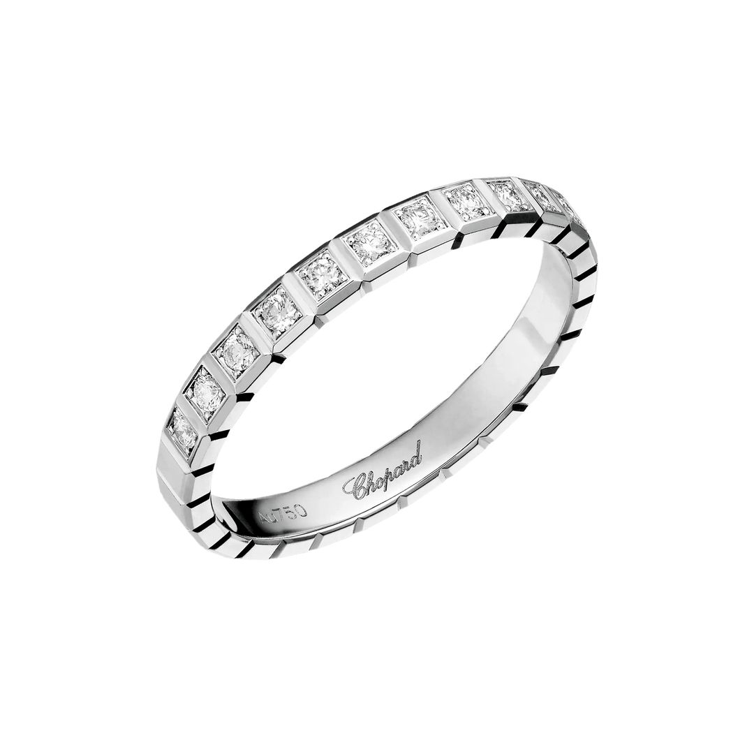 Anillo de oro blanco y diamantes (c.p.v.), de Chopard