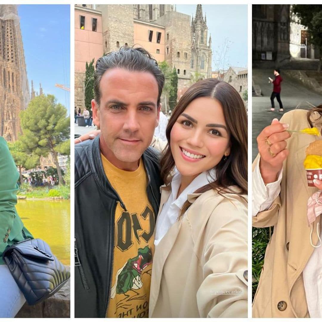 Carlos Ponce y Karina Banda transforman su viaje de trabajo en unas vacaciones por España