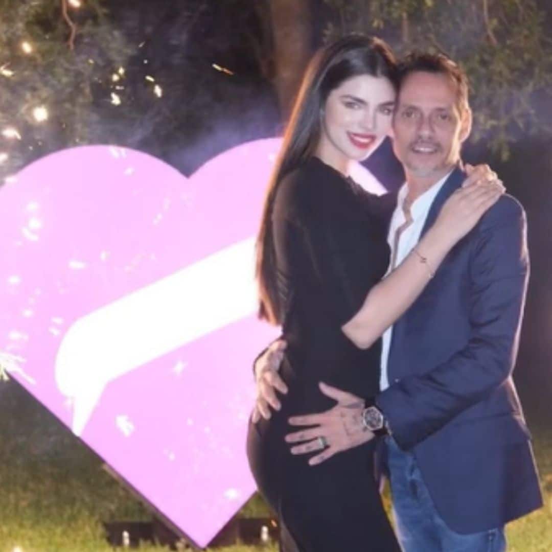 Marc Anthony sorprende a Nadia Ferreira decorando la casa entera en su primer aniversario de boda