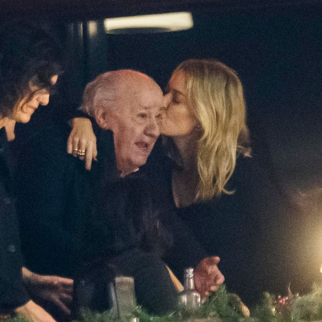 Marta Ortega con su padre, Amancio Ortega