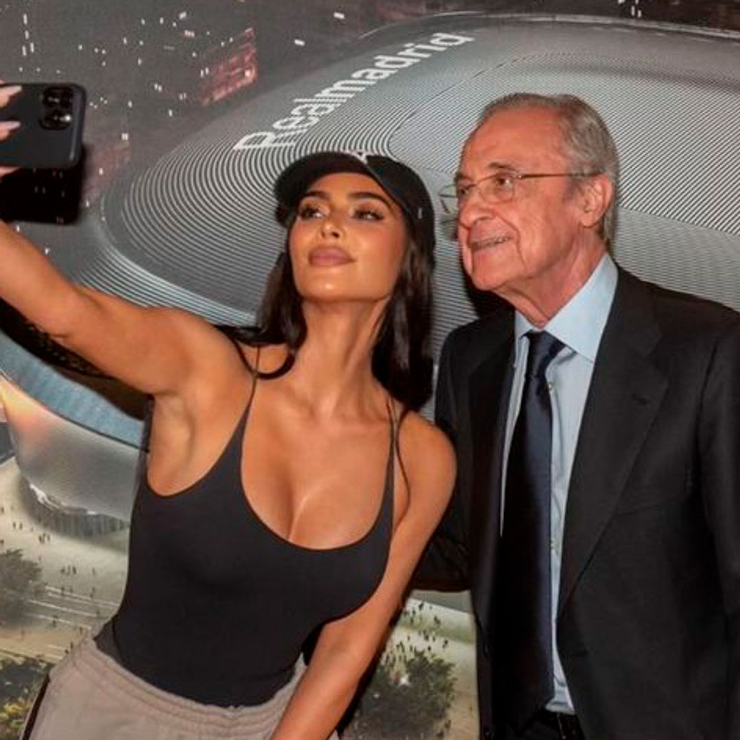 Kim Kardashian con Florentino Pérez