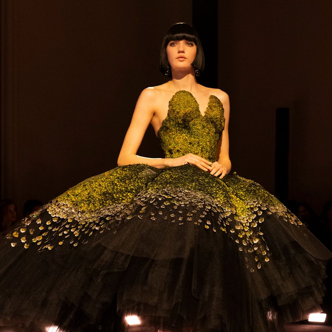 Cristales, plumas y animales venenosos: Daniel Roseberry libera su imaginación en el desfile de Schiaparelli