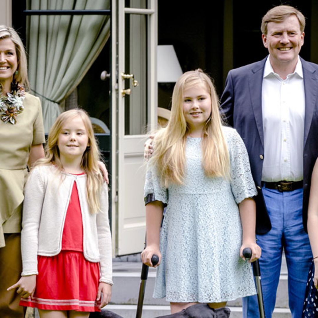 Máxima de Holanda y su hija, la princesa Amalia, protagonistas del posado de verano tras su accidentada semana