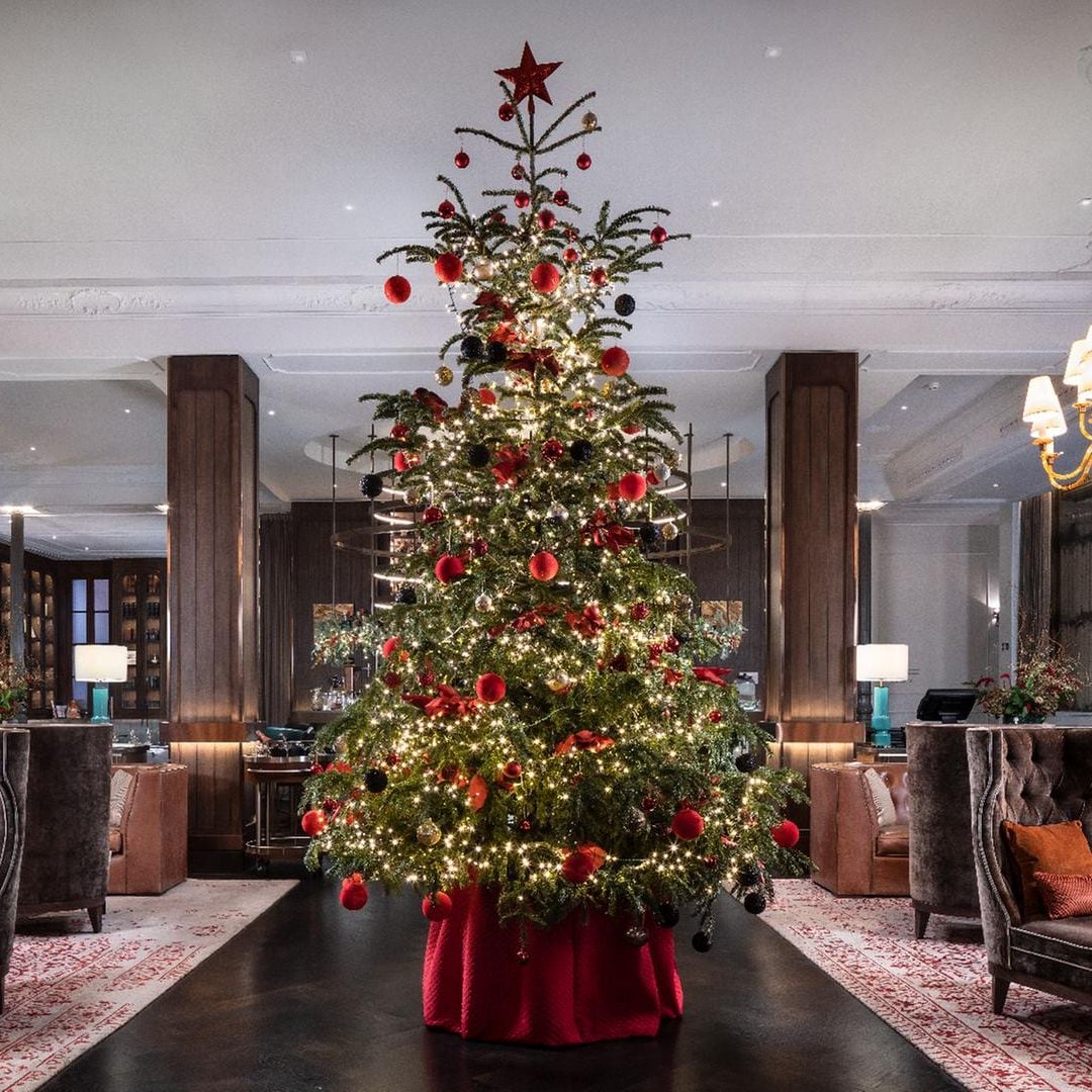 Decoración de Navidad en el Gran Hotel Inglés de Madrid