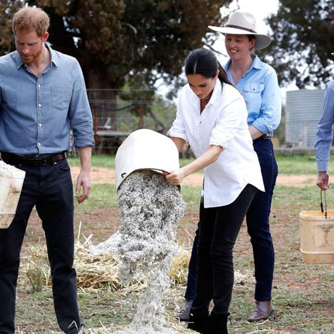 ¡Como nunca los habíamos visto! Harry y Meghan en su rol de granjeros
