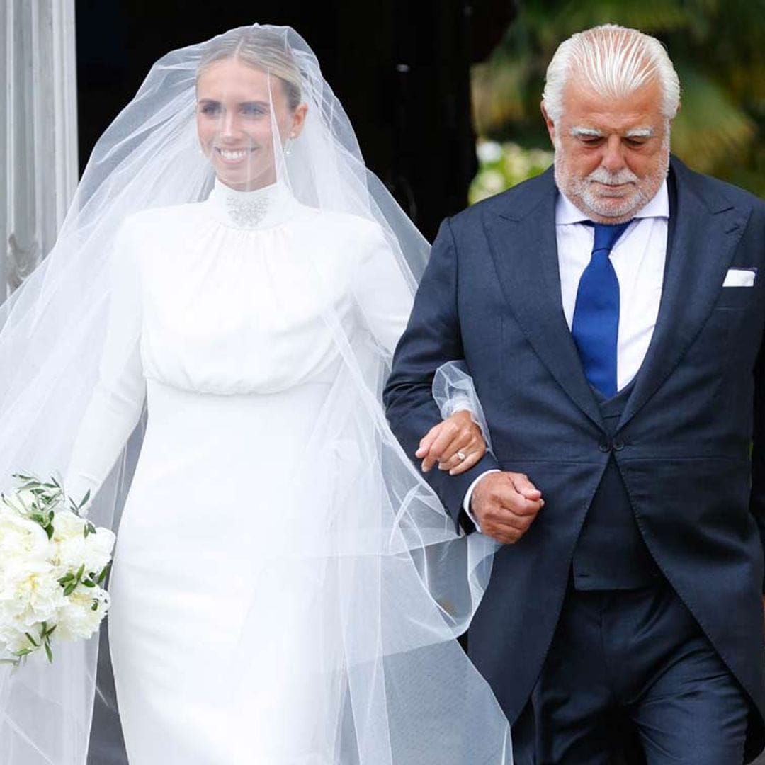Lucía Bárcena, una novia 'victoriana' con guiño a las divas del viejo Hollywood
