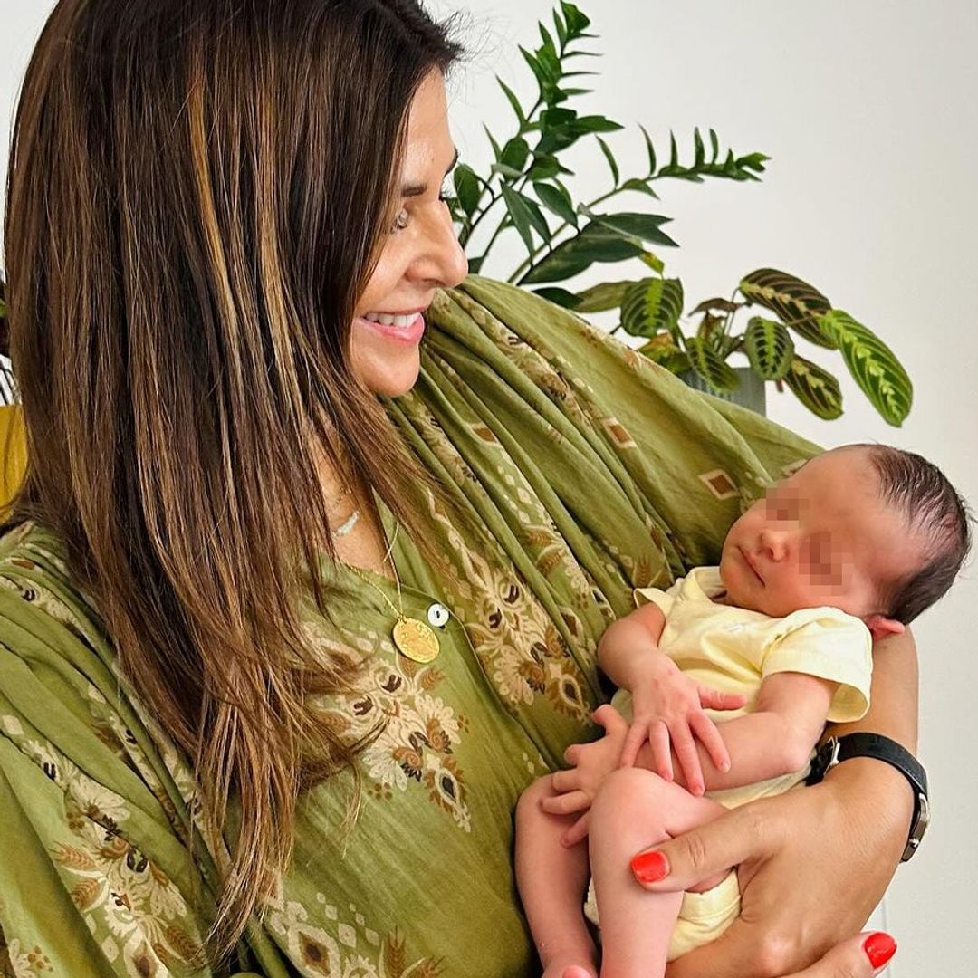 Nuria Roca presenta al nuevo miembro de la familia, su sobrino Pol, junio de 2024