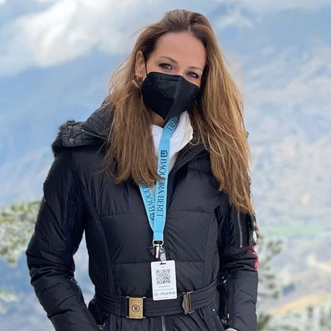 Esquí, trabajo, paisajes impresionantes... la jornada en la nieve de Eva González y Cayetano Rivera