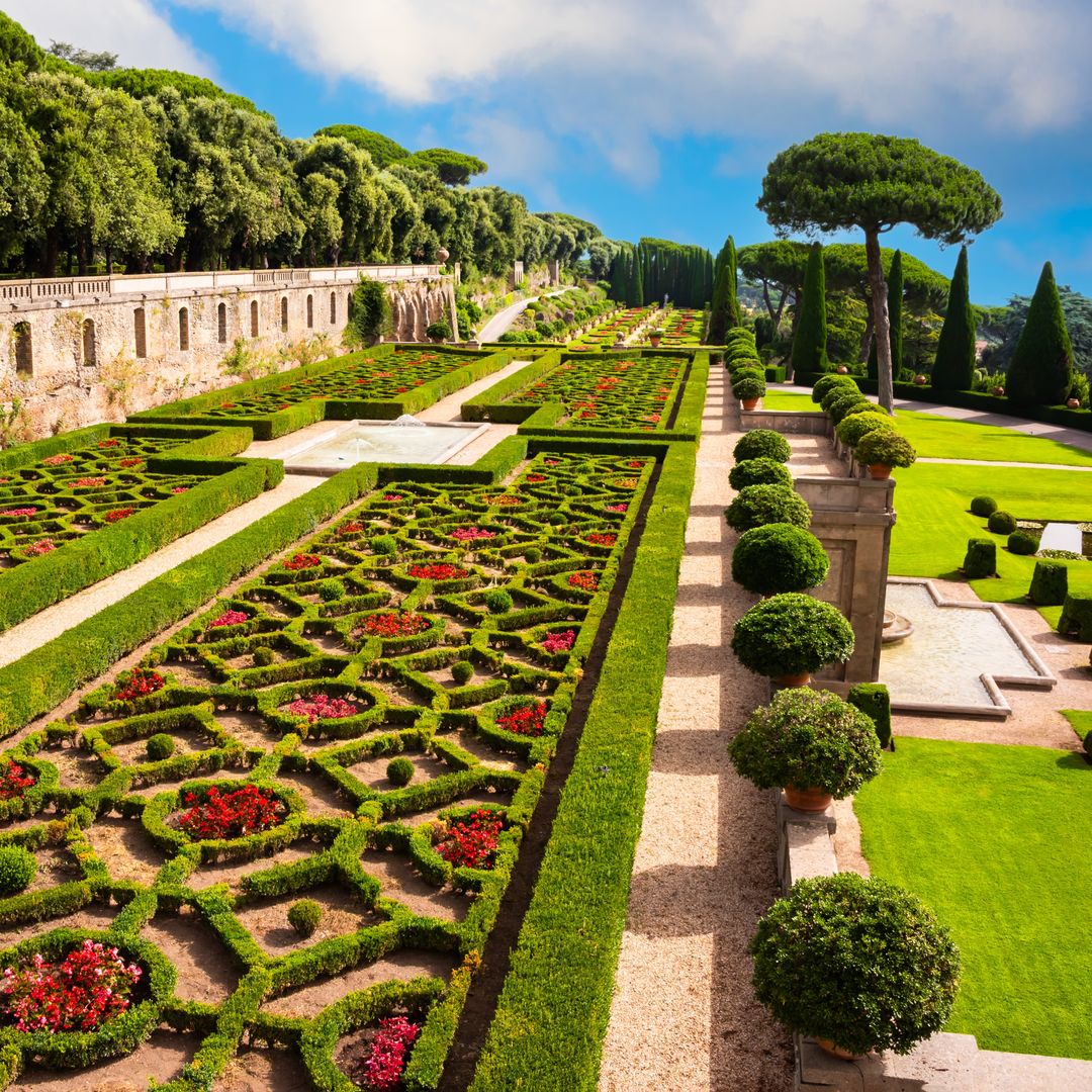 Jardines de Castel Gandolfo, Roma, Italia