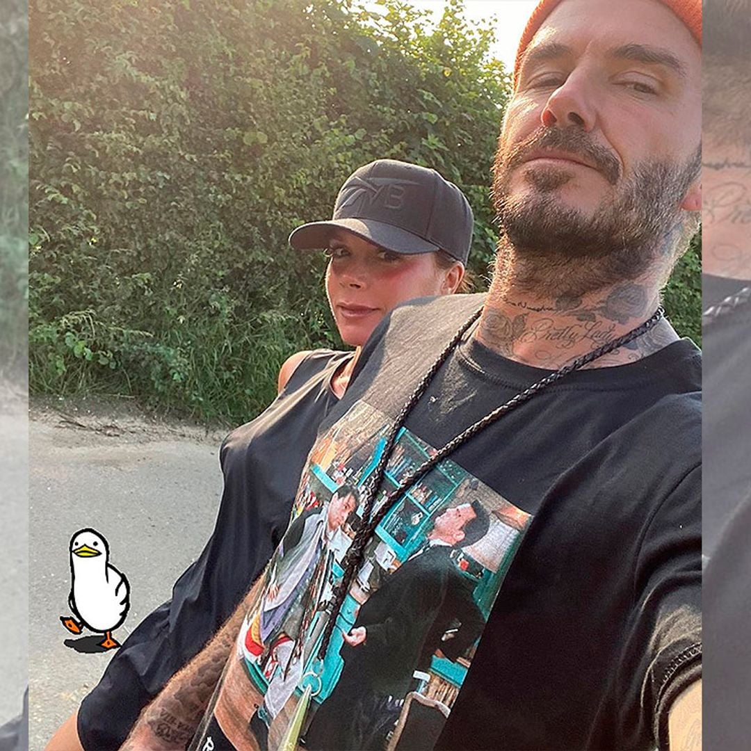 La simpática reacción de Matthew Perry al ver la camiseta de 'Friends' de David Beckham