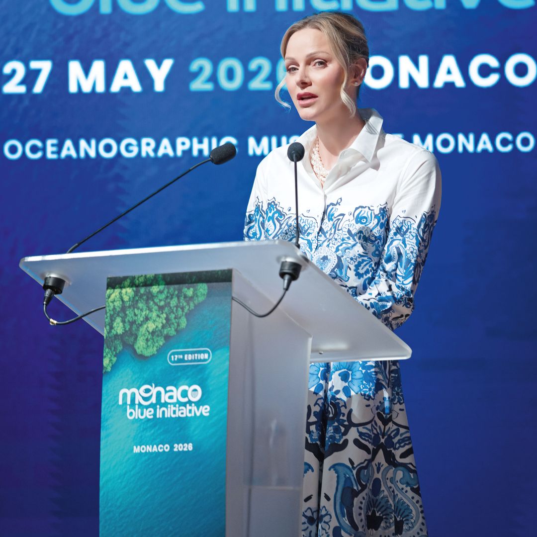 La princesa Charlene de Mónaco en el Museo Oceanográfico