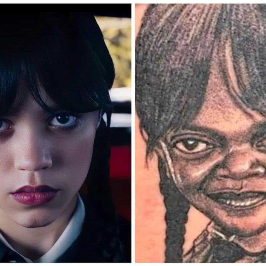 Jenna Ortega reacciona al tatuaje de ‘Merlina’ que se hizo viral: ‘Oh, por Dios’
