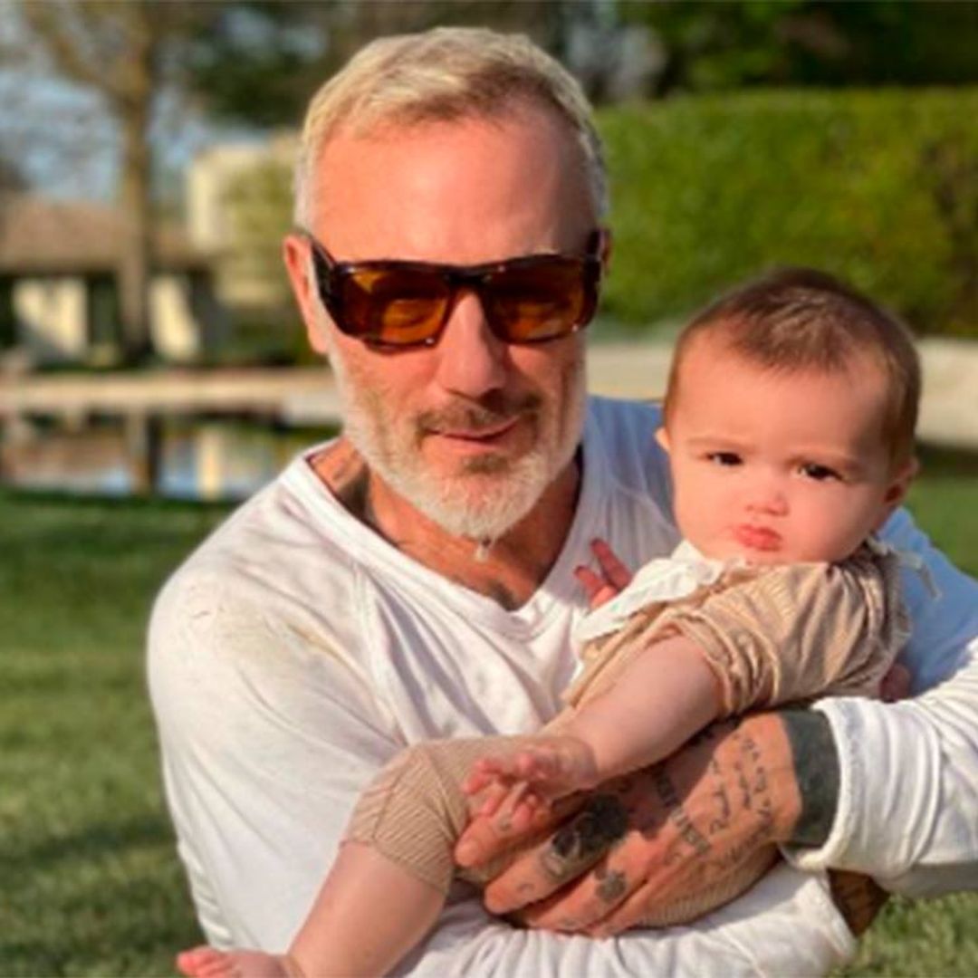 Pasito a pasito: así enseña Gianluca Vacchi a caminar a su pequeña Blu Jerusalema