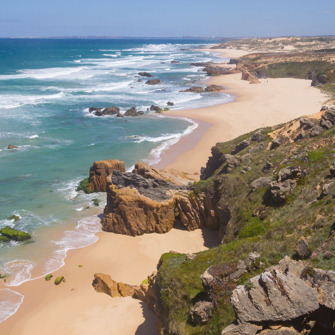 Playa Malhao Beach, Vila Nova de Milfontes, Alentejo, Portugal