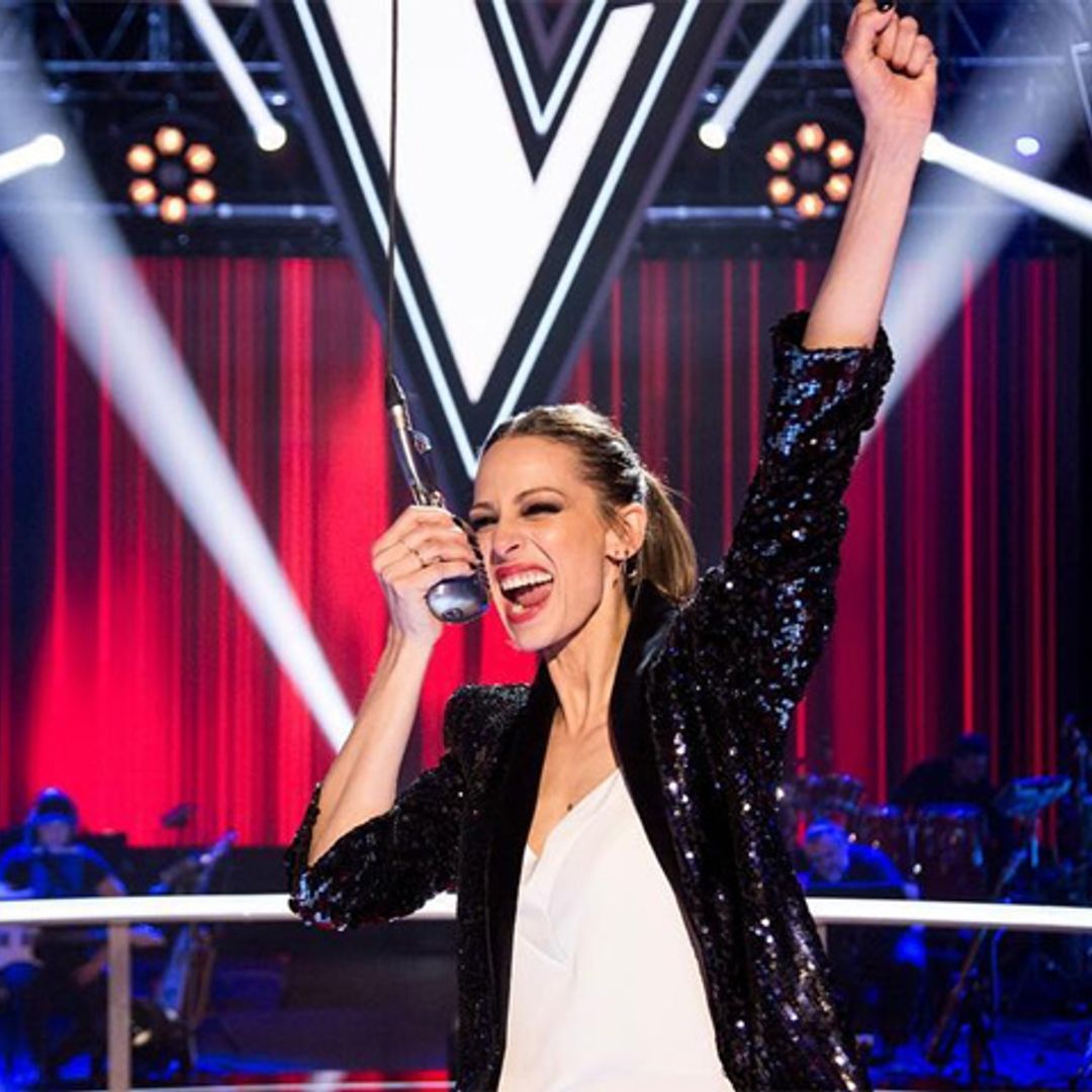 Eva González, del plató de 'La Voz' a la nieve