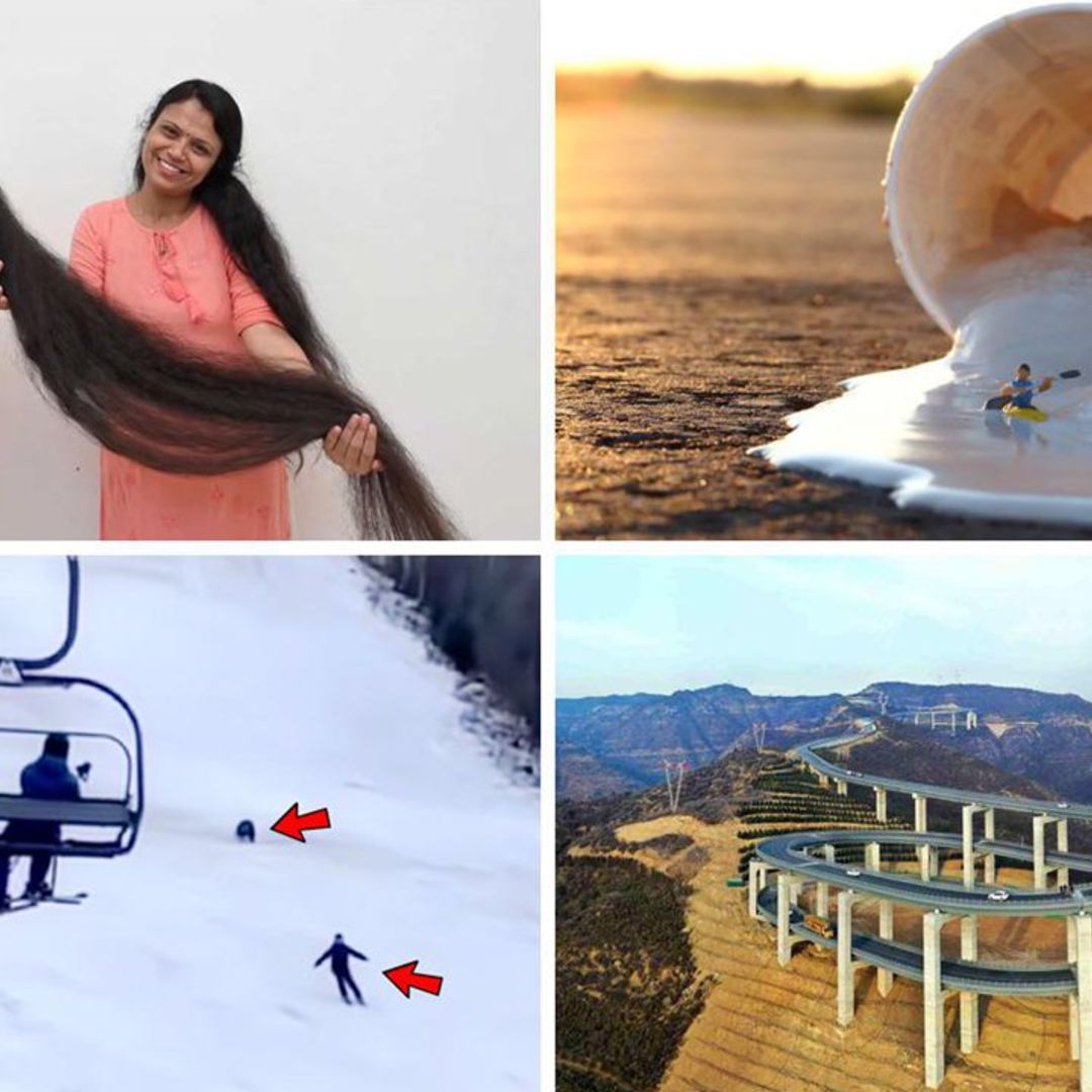 La Rapunzel de carne y hueso, los minihabitantes de Londres, una persecución en Rumanía y las autopistas más curiosas de China